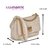 Bolsa Tramada Via Marte Crossbody Tiracolo Alça Ajustável Puffer B1-158 - comprar online