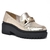 Mocassim Tratorado Via Marte Sapato Loafer Feminino 23-904