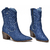 Bota Western Jeans Via Marte Denim Country Feminino 23-2709 - loja online