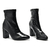 Bota Via Marte Strech Glamour Verniz Cano Curto Bico Fino 021-004 - loja online