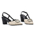 Imagem do Sapato Scarpin Via Marte Salto Bloco Slingback Strass 23-12302