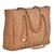 Bolsa Shopper Bag Matelassê Grande Via Marte Alça de Ombro Fixa Corrente e Zíper B1-130 na internet