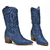 Bota Western Jeans Via Marte Denim Country Feminino 23-2708 - loja online