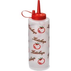 BISNAGA P/KETCHUP DECORADO 350ML PLASDURAN 0706