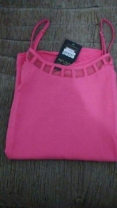 Blusinha Tule - Viscose - Pink - comprar online