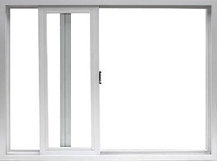 Ventana de PVC 1,20 x 0,60 Blanca Vidrio 4mm cierre lateral unipunto Línea FRA - Aberturas Carber