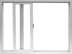 Ventana de PVC 2,00 x 0,60 Blanca Vidrio 4mm cierre lateral unipunto Línea FRA - Aberturas Carber