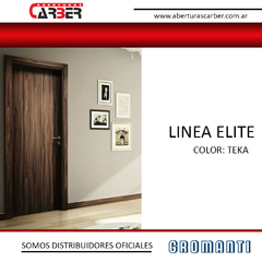 Puerta Placa ELITE Gromanti 0,70 x 2,20 Marco de Madera con Contramarcos Regulables