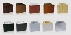 Kit 2,10 de perfil Remate 40x10 y 15x15 PVC Golden Oak - Aberturas Carber