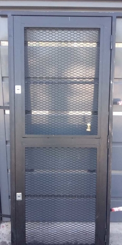 Puerta reja de Malla de 1,50 x 2,00 para puerta balcon con 1 cerradura