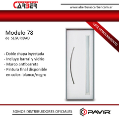 modelo 78 puerta de seguridad pavir antibarreta aberturas carber