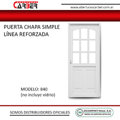 Puerta Chapa Simple Occhipinti Linea 800 Marco chapa 18 modelo 840 - comprar online