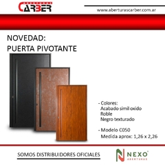 Puerta PIVOTANTE NEXO simil madera PR50 de 1,26 x 2,26 - comprar online