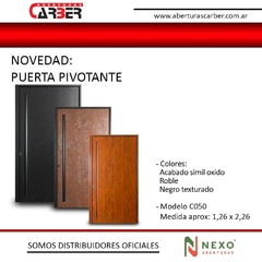 Puerta PIVOTANTE NEXO Texturada PK50 de 1,26 x 2,26 - comprar online