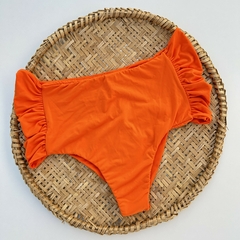 Tanga Alta Borboleta Fio Duplo - Laranja GG