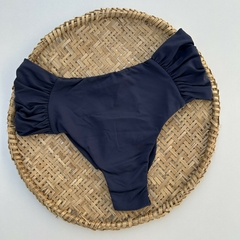 Tanga Alta Borboleta Fio Duplo - Azul Marinho GG