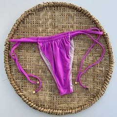 Tanga Cortininha Tira Dupla - Rosa