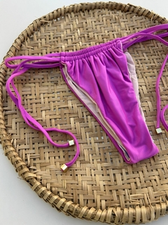 Tanga Cortininha Tira Dupla - Rosa - comprar online