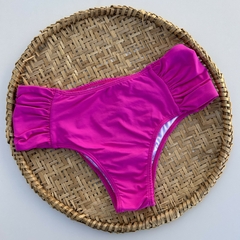 Tanga Alta Lisa com Lateral Drapeada - Rosa