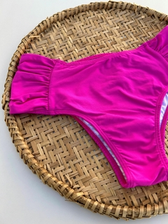 Tanga Alta Lisa com Lateral Drapeada - Rosa - comprar online