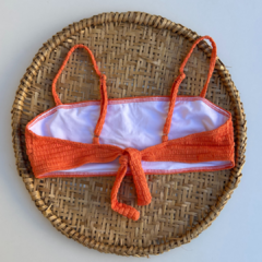 Top Faixa Textura - Laranja - Meu Bikini Novo