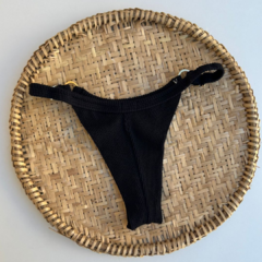 Tanga Fio com Regulagem Textura - Preto - comprar online