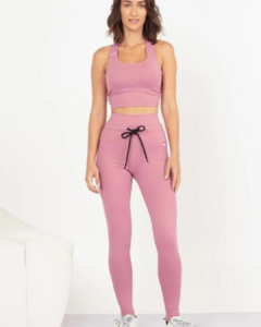 Legging com Canaleta no Cós - Romã - comprar online