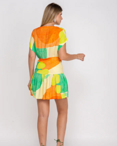 Vestido Envelope em Viscose Estampado - comprar online