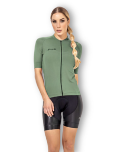 Camisa Manga Curta Ciclismo - Verde Herbal - comprar online