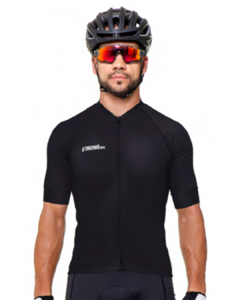 Camisa Masculina Manga Curta Ciclismo - Preto - Tam G