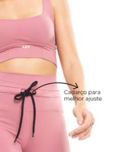 Legging com Canaleta no Cós - Romã - Meu Bikini Novo