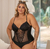 Body Paetê Alcinha Com Decote Plus Size Modinha Balada