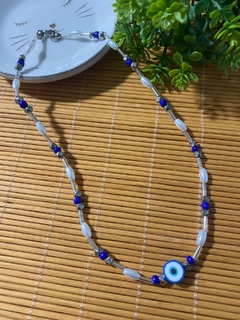 Choker Olho Grego Azul - comprar online