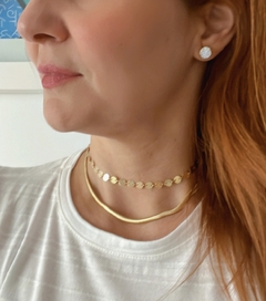 Choker Medalhinhas Dourado - loja online