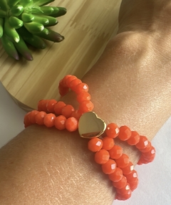 Pulseira Cristal Laranja