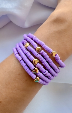 Kit Pulseiras Disco Lavanda - comprar online