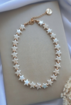 Choker Estrelas Peroladas