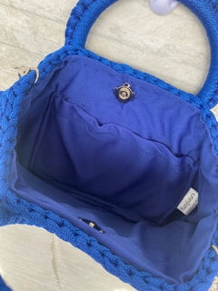 Bolsa Crochê Riviera Azul - comprar online