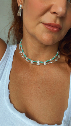 Choker Belle Cristal Bege - comprar online