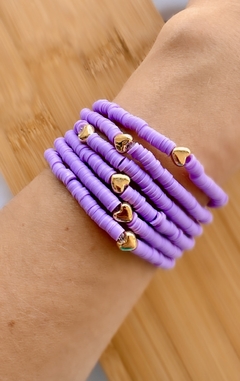 Kit Pulseiras Disco Lavanda