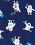 Pijama 4pcs Algodão Yeti Azul na internet
