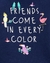 Camiseta Amigos De Todas as Cores - comprar online