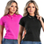 Camisa Polo Feminina Baby Look: Kit 2 T Shirt Perfeita Para o Trabalho e Dia a Dia! - DIVINA BELLA