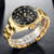 Relógio Masculino Lige 10045 Dourado Quartzo Casual Em Aço Inoxidável - comprar online