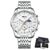 Relógio Nibosi 2519 Quartzo Masculino Casual Pulseira Em Inoxidável - comprar online