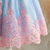 Imagem do Vestido de Festa Infantil Azul e Rosa de Aniversário de Realeza