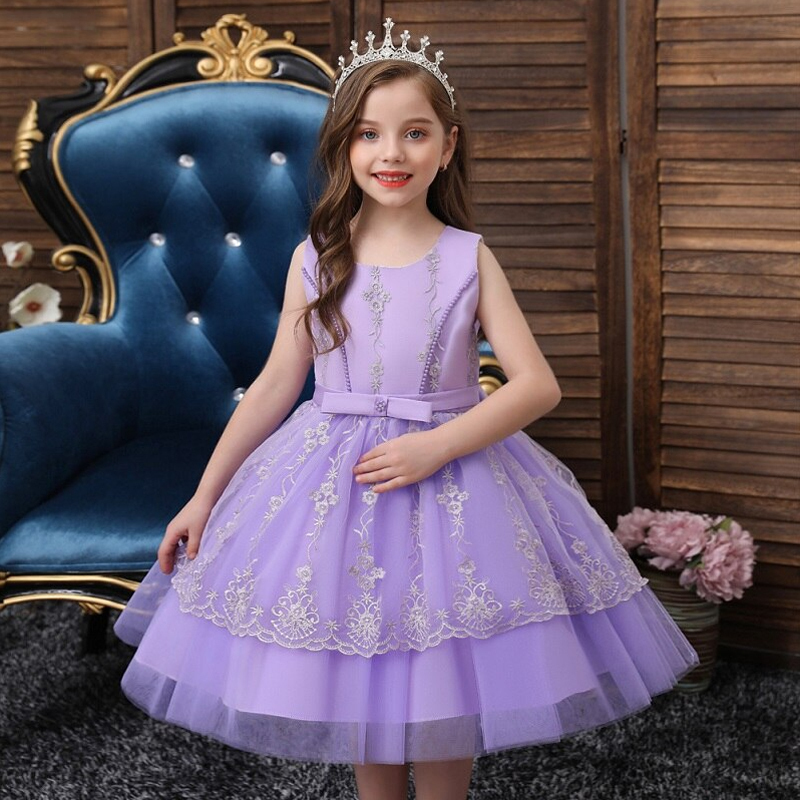 Vestido de deals festa infantil lilas