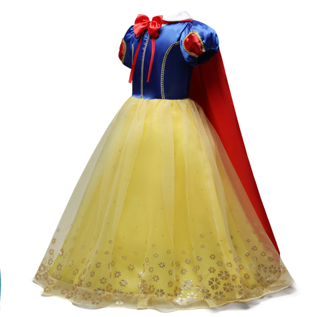 Vestido Infantil Branca De Neve Bebê Princesa Festa De