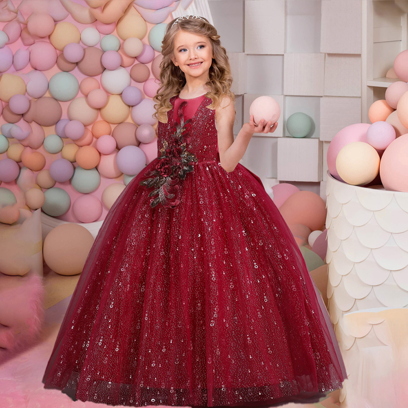 Vestido vermelho store para formatura infantil