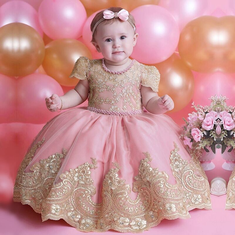 Vestido Infantil Princesa Realeza de Luxo